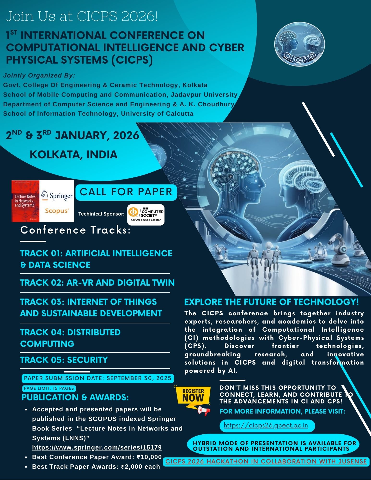 1st International Conference on Computational Intelligence and Cyber Physical Systems (CICPS 2026)