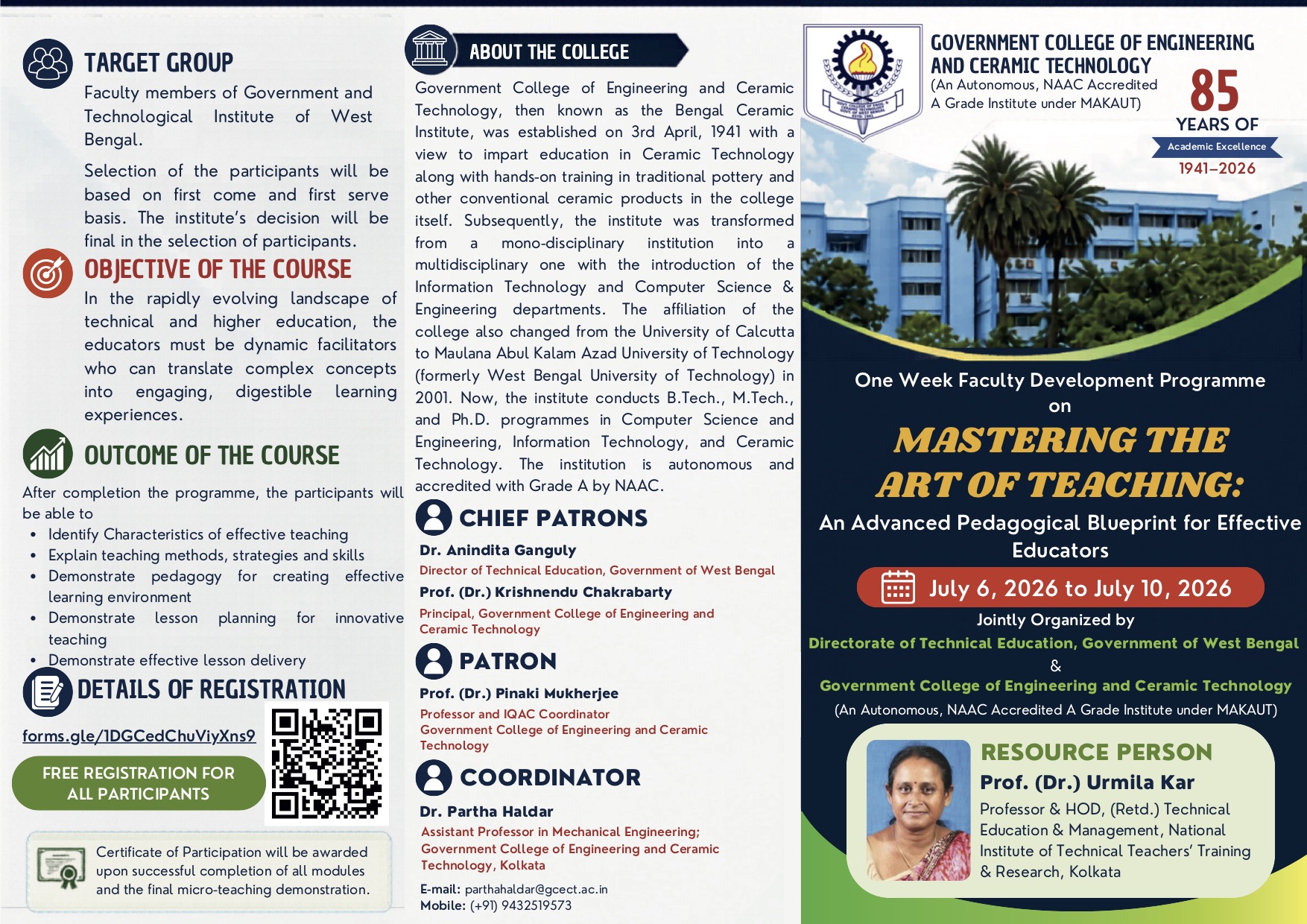 MASTERING THE ART OF TEACHING: An Advanced Pedagogical Blueprint for Effective Educators (July 6, 2026 to July 10, 2026)